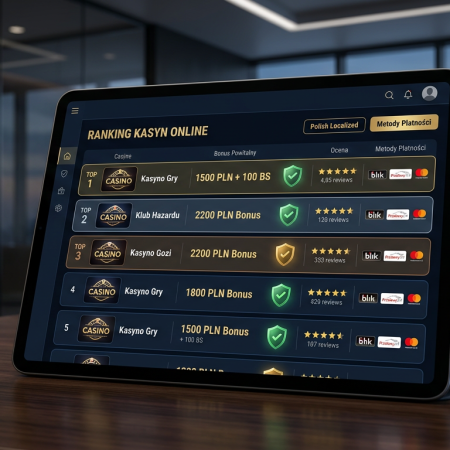 Ranking Kasyn Online 2026 – Najlepsze Kasyna w Polsce